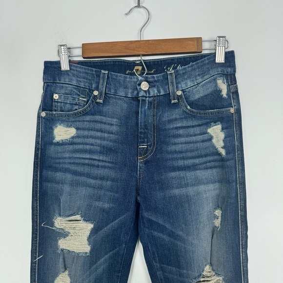 7 For All Mankind A Pocket Jeans Style AU130Y525A Medium Rise 26 Womens Y2K - Picture 2 of 16